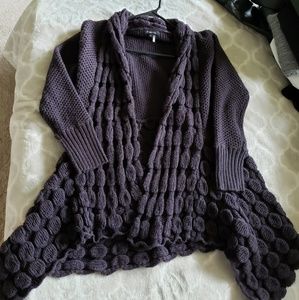 Long Purple Cardigan